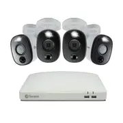 Swann 4CH 4K DVR Kit with 4 x 4K PIR Bullet Cameras with LED