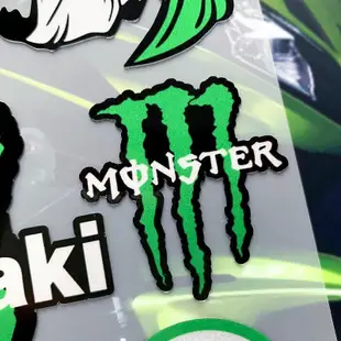 Monster Sticker Monster Energy KYB 減震貼紙川崎忍者反光貼紙