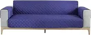 [Hyper Cover] Waterproof Pet Sofa Cover (Navy, 2 Seater) - Diamond-Quilted, Anti-Slip Base, Antifouling, Well-Stitched Edges - Ideal Pet Covers for Sofas and Lounge Protection