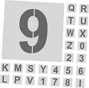 COHEALI 1Set Blank Alphabet and Number Stencils Set Reusable Plastic Templates for Learning Crafting Home School Projects Fun Educational Tool for All Ages