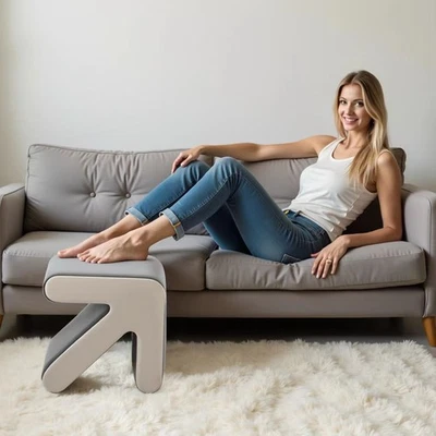 Modern Velvet Ottoman Stool | Footrest Shoe Bench Coffee Table