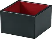 Tatsumiya Hospitality Ichimosho Black Inner Vermilion Size: Approx. W 3.1 x D 3.1 x H1.8 x 1.8 inches (7.9 x 7.9 x 4.8 x 57261 cm)