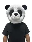 Plush Panda Bear Costume Animal Mask Mascot Head Halloween Christmas Party Co...