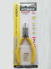RT502 5" Professional Carbon Steel Rubber Grip Diagonal Plier Beads Wire Cutter