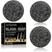 3x Spartan Gray Hair Reverse Bar, Mane Gray Reverse Bar, Hair Darken Bar Soap-