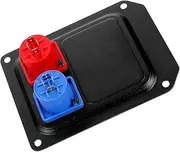 EXQUIMEUBLE Durable Audio Speaker Double Holes Socket Panel Professional Mic Connector for Amplifiers and Mixers Reliable Design for Stage and Recording Studio Use