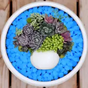 500 Pcs Blue Glow in the Dark Rocks Outdoor & Indoor Decor, Glow in the Dark Peb
