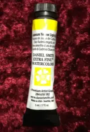 NEW DANIEL SMITH WATERCOLOR PAINT 5 ML/.17 OZ TUBE CADMIUM YELLOW LIGHT HUE