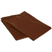 Egyptian Cotton 650 Thread Count Solid Pillowcase Set Standard-Chocolate