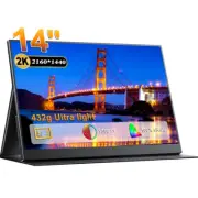 UPERFECT 14inch 2K USB-C Portable Monitor HDMI Computer Display Gaming Monitor