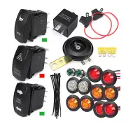 Nerw Rocker Switch Universal Turn Signal Street Legal Led Light for SXS ATV UTV