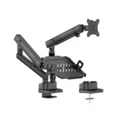 Brateck LDT84-C024ML-B POLE-MOUNTED HEAVY-DUTY MECHANICAL SPRING MONITOR ARM WIT