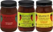 Gourmet Salsa 16Oz Glass Jar (Pack of 3) Select Heat Level below (Sampler Pack w