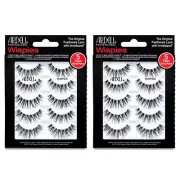 Ardell Eyelashes-Wispies-Black (Pack of 5 Pairs)-Ships with 2