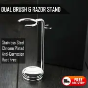 STAINLESS STEEL MADE RAZOR AND BRUSH SHAVING STAND / HOLDER FOR MEN'S