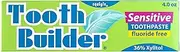 Squigle Tooth Builder Sensitive Toothpaste - 36% Natural Xylitol, SLS Free, Fluoride Free, Canker Sore Treatment. Prevents Bad Breath, Perioral Dermatitis, Chapped Lips. Soothes Dry Mouth - (1 Pack)