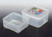 在飛比找樂天市場購物網優惠-大賀屋 日本製 保鮮盒 瀝水 可微波 容器 洗米 洗菜 保存