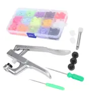 Snap Fasteners Kit Sewing Button Punching Machine Hand Pressing Pliers Accessory
