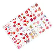 Love Theme Stickers Temporary Body Stickers Valentine's Day Pastes for Girls