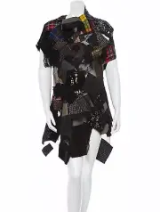 SPECTACULAR NWT $4,085 SUPER RARE PATCHWORK COMME DES GARCONS DRESS/TUNIC/TOP