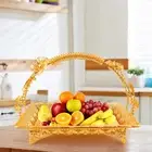 Fruit Tray Serving Tray Table Organizer Elegant Cupcake Display with Handle for