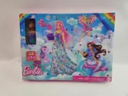Barbie Advent Calender HRG90 w/ Doll & 24 Surprise Accessories Brand New