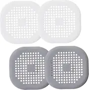 Drain Cover Hair Catcher Silicone Floor Drain Strainer Anti-Blockage for Kitchen Bathroom