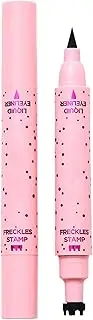Qkbuza Freckles Pen - Facial Dot Pen | Waterproof Long Lasting 2-In-1 Faux Freckles Stamps Eye Liner for Women and Girls Beauty Cosplay Makeup Tool