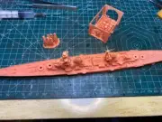 3D Printed 1/700 Italian Navy Cruiser Trento Class Unpainted Model Kit
