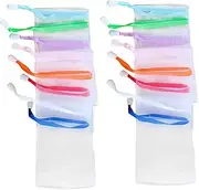 Baluue 2sets Foaming Cleanser Net Soap Soap Saver Pouch Shower Foaming Net Cleansing 20pcs*2 Random Color