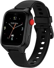 KidsOClock GL50 Kids Smart Watch Amoled Screen with Gorilla Glass, 4G Enabled Video Call, IP67 Water Resistant, HD Camera, 36 Hrs Battery, Remote Monitoring, SOS, Android 8.1 and More (Black)