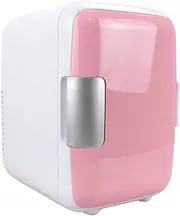 KJLY 4L Refrigerators Mini Fridges Small Beverage Refrigerators Home Car Dual Hot and Cold Box (Color : Pink)