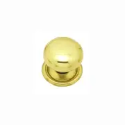 Superior Brass Round Cupboard Knob 50mm