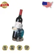 Charming Turtle Decorative Wine Rack - Elegant Home Decor Tabletop Centerpiece