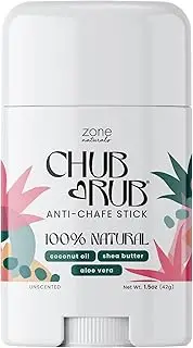 MedZone Chub Rub for Her Anti Chafe Stick - Anti Chaffing Stick for Thigh Chaffing Protection - All Natural Anti Chafing Stick by Zone Naturals