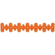 Polisport Armadillo 4 Stroke Exhaust Head Pipe Header Guard Long Orange