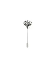 [Cudworth] Antique Plated Elephant Head Lapel Pin in Gold