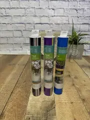 Cricut Premium Vinyl Bundle of 3 ROLLS Each Roll 12” X 12” Multicolor