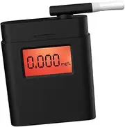 LALAFINA Digital Display Breath Alcohol Tester Mini Portable Backlight Lcd No Battery Included