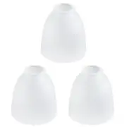 3-Pack White Frosted Glass Shade Replacements, Ceiling Fan Light Covers Glass...