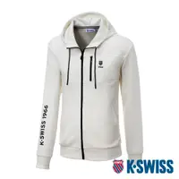 在飛比找蝦皮商城優惠-K-SWISS Hoodie Jacket連帽外套-女-米白