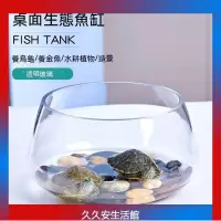 在飛比找蝦皮購物優惠-透明圓形金魚缸 生態魚缸 創意玻璃魚缸 金魚缸 水培缸 花瓶