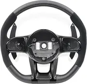 Matte Carbon Car Steering Wheel Assembly Compatible With Mercedes Benz AMG Cls Glc Gle Gls Gla W204 W205 W206 W213 W217 W221 W222 W223 E300(Wihtout button style)