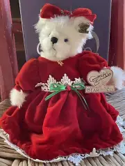 Annette Funicello Angelina Millena Plush Christmas Bear Tag COA #404 Pin, & Box