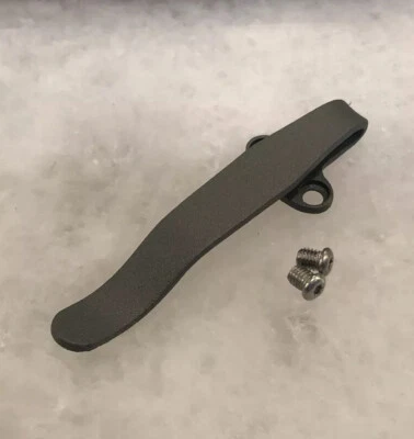 Gray Titanium Deep Pocket Clip For Kershaw Cryo ll 1556 Knife TIP UP ONLY!