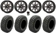 High Lifter HL10 14" Wheels Smoke 28" Crawler XR Tires Honda Rincon Rancher