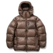 NANGA MOUNTAIN LODGE Goose DOWN HOODIE JACKET Outer MOCHA MEN L Size Japan New