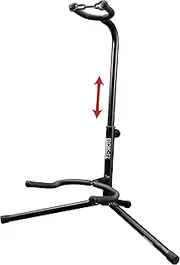 Rok-It Standard Stand for Acoustic, Electric, or Bass Guitars; (RI-GTRSTD-1), matte black