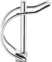 Trailer Coupler Pin - Preventing unintentional rattling Stainless Steel Trailer Hitch Pin Lock | Heavy-Duty Coupler Safety Pin with Hitch Pin Clips, for Farm Trailers, Bike Carts, Boats, Lawn