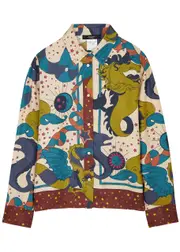 Max Mara Weekend Caio Printed Silk-twill Shirt - Multicoloured 1 - 10 (UK10 / S) 10 (UK10 / S)